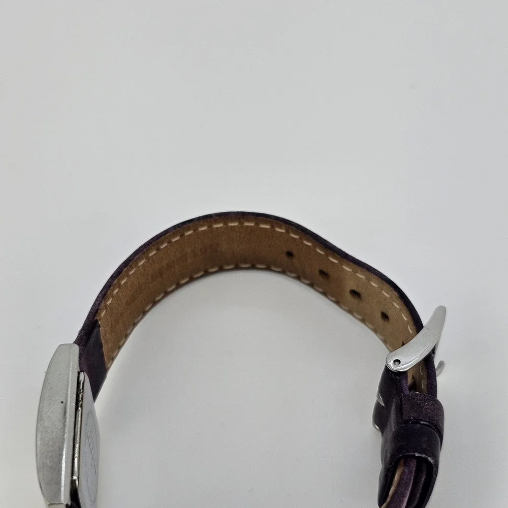Skagen Women's Watch 20MM MOP Gray Dial Light Purple‎ Leather Bands New Battery